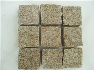 Fargo Granite Cube/Cobble Stone, G682 Paving Setts, Chinese Yellow Granite Courtyard/Garden Stepping/Driveway Paving Stone, Exterior Paving Stone