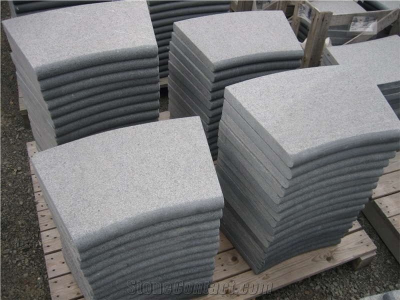 Fargo Granite Swimming Pool Coping, G654 Granite Pool Terraces, Grey Granite Swimming Pool Pavers