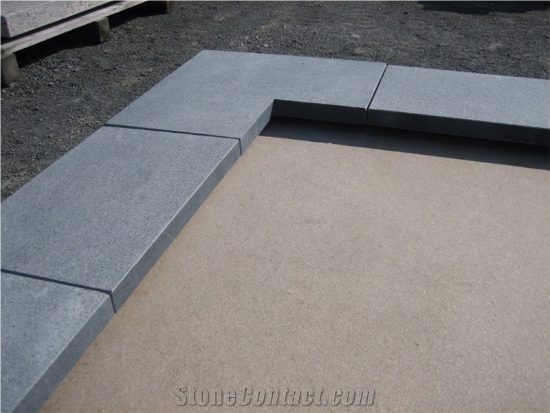 Fargo Granite Swimming Pool Coping, G654 Granite Pool Terraces, Grey Granite Swimming Pool Pavers