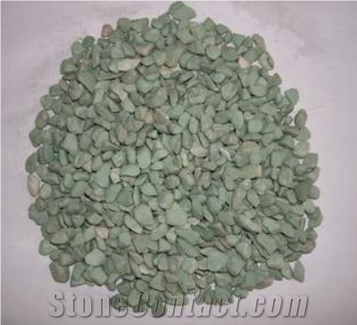 Fargo Green Mechanism Gravels,Green Pebble Stone, Grain Green Granite Gravels