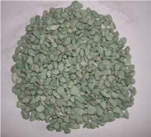 Fargo Green Mechanism Gravels,Green Pebble Stone, Grain Green Granite Gravels