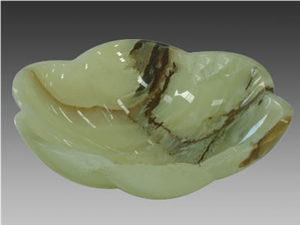 Fargo Green Onyx Bathroom Sinks, High Polished Green Onyx Round Wash Bowl, High Quality Onyx Wash Basin