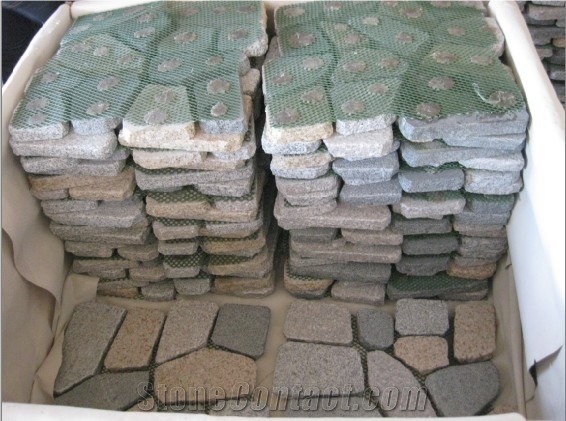 Fargo Irregular Tumbled G682 Cobble Stone, Yellow Granite/G682 Paving Setts, Exterior Pattern for Walkway/Driveway/Garden Stepping
