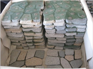 Fargo Irregular Tumbled G682 Cobble Stone, Yellow Granite/G682 Paving Setts, Exterior Pattern for Walkway/Driveway/Garden Stepping