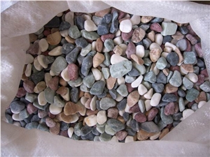 Fargo Multi-Color Mechanism Pebble Stone, Natural Tumbled Gravels, Mixed Colr River Stone