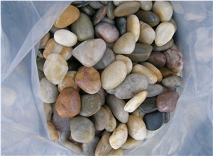 Fargo Multi-Color Mechanism Pebble Stone, Natural Tumbled Gravels, Mixed Colr River Stone
