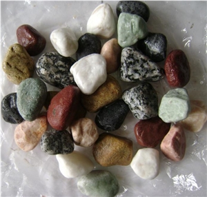Fargo Multi-Color Tumbled Gravels, Multi-Color Small Pebble Stones