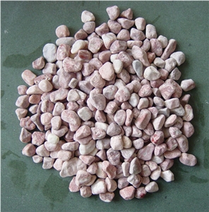 Fargo Pink Small Gravel Stone,Tumbled Mechanism Stone for Garden Road,Walkway