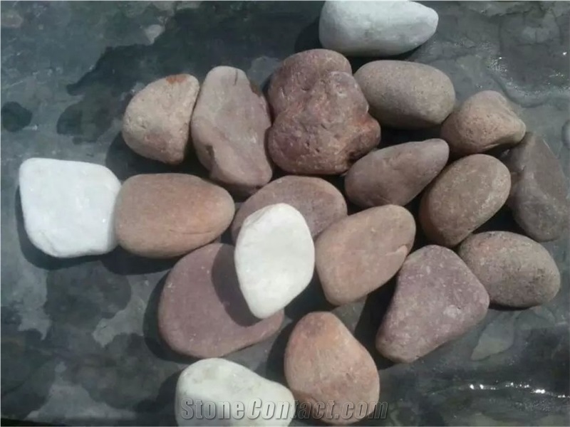 Fargo Red River Stone, Red River Pebbles/Red Gravel for Driveway/Walkway