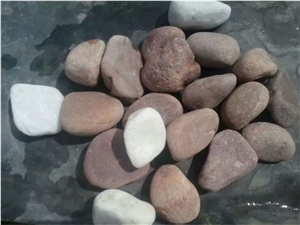 Fargo Red River Stone, Red River Pebbles/Red Gravel for Driveway/Walkway