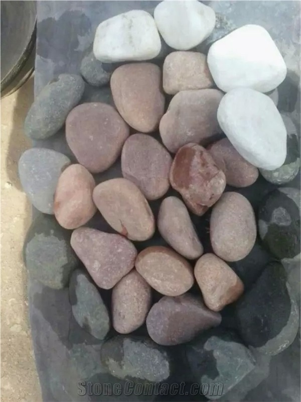 Fargo Red River Stone, Red River Pebbles/Red Gravel for Driveway/Walkway