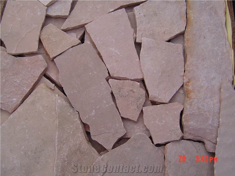Fargo Red Sandstone Flagstone, Natural Red Random Flagstone, Irregular Sandstone Flagstone for Garden Road Paving/Walkway Paver/Courtyard/Patio