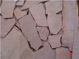 Fargo Red Sandstone Flagstone, Natural Red Random Flagstone, Irregular Sandstone Flagstone for Garden Road Paving/Walkway Paver/Courtyard/Patio