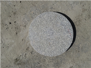 Fargo Round G603 Stepping Stone, Chinese Granite Paving Stone, Exterior Flamed Garden Step Pavers, Grey Granite Round Pavement