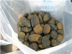 Fargo Tiger Skin Striped Pebble Stone/Honed Cobble Stone/River Pebbles for Walkway/Driveway