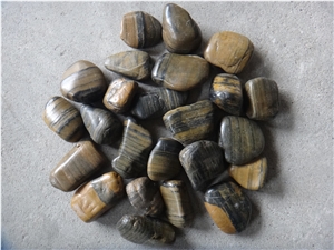 Fargo Tiger Skin Striped Pebble Stone/Polished Cobble Stone/River Pebbles for Walkway/Driveway