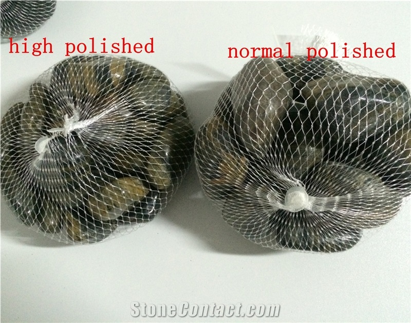 Fargo Tiger Skin Striped Pebble Stone/Polished Cobble Stone/River Pebbles for Walkway/Driveway
