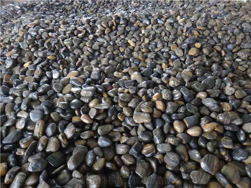 Fargo Tiger Skin Striped Pebble Stone/Polished Cobble Stone/River Pebbles for Walkway/Driveway