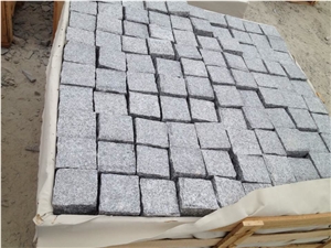 Fargo Tumbled/Antique Cube/Cobble Stone, Grey Granite G603 Paving Stone Cobble Setts Courtyard/Driveway Paving Stone, Classic Grey Granite Driveway Paving Stone