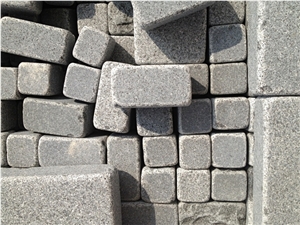 Fargo Tumbled Paving Mesh, Chinese G603 Grey Granite Exterior Paving Pattern Cube Stone for Courtyard/Driveway/Garden Stepping/Walkway