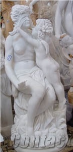 Fargo White Marble Creatived Figure Statues, Handcarved Sculptures, Western Style Marble Human Sculptures & Statues
