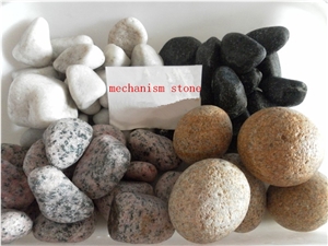 Fargo Yellow Granite Pebble Stone,Yellow Tumbled Granite Pebble Stones, Subuda Yellow Granite Pebble & Gravel