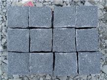 Padang Dark Grey Granite Fargo Cube Cobble Stone,Granite G654 Paving Stone, Padang Dark/China Impala/Sesame Black Cobble Setts Courtyard/Driveway Paving Stone, Classic Grey Granite Driveway Paving Sto