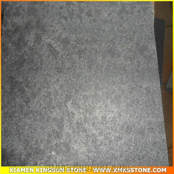 Hainan Black Basalt Granite Tiles, Cut to Size Polished/Honed/Flamed/Water-Jet Granite