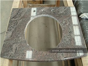 Multicolor Paradiso Granite Bathroom Vanity Top, Custom Vanity Top
