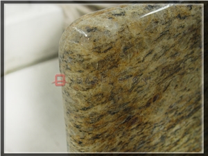 Giallo Cecilia Kitchen Prefab Countertops, Giallo Santa Cecilia Yellow Granite Kitchen Countertops