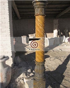 Hand Carved Marble Column Pillar