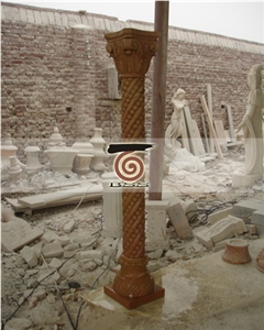 Hand Carved Marble Column Pillar