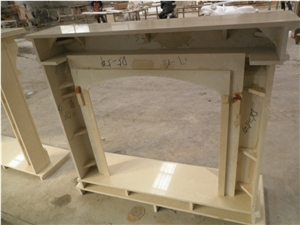 Machine Made Marfil Stone Fireplace Mantel Uk Styke Simple Design