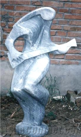White Marble Abstract Statue Sculpture, White Marble Statues