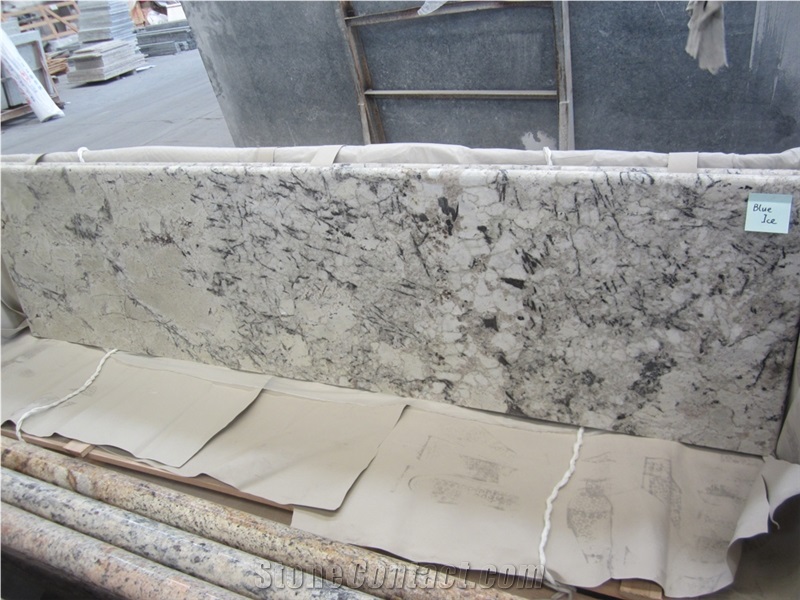 China Blue Ice Granite Kitchen Countertops,Blue Granite Kitchen Countertops,Vanity Countertops,Polished