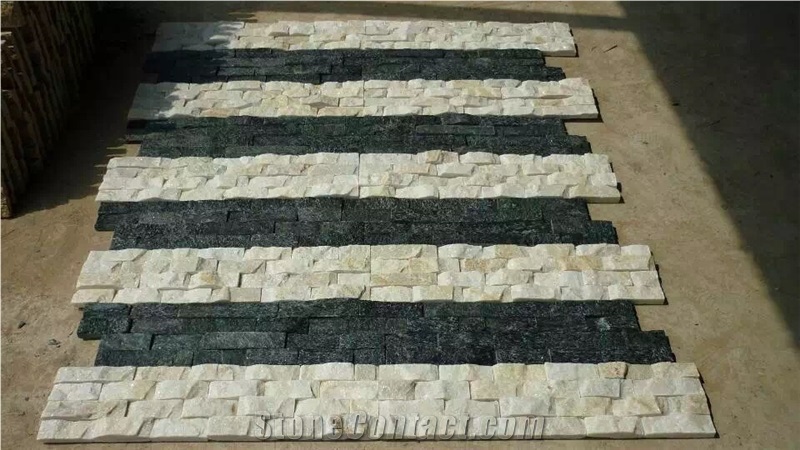 China Wholesale Black/White Multicolor Slate Natural Surface Stone for Wall Covering & Flooring Cultured Stone