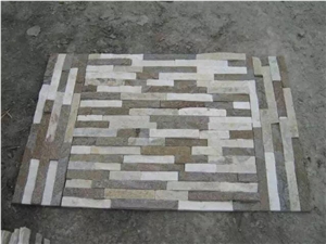 Factory Supply Multicolor Slate China Culture Stone/Ledgestone/Colorful Stone Panel/Stacked Stone Lp1120 Rusty Slate Brown 100%Rockface Wall Panel Veneer 60x15cm