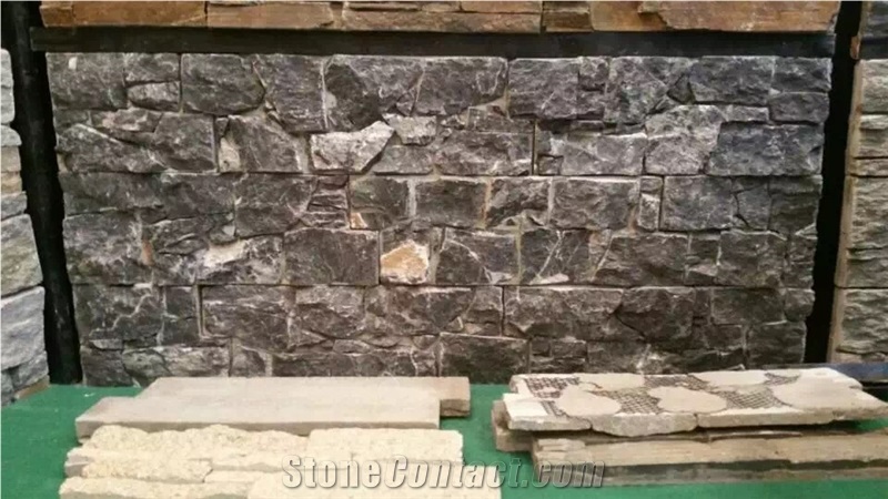 Grey Different Panel Stone Slate Cultured Stone Flooring and Wall Covering Natural Surface Hammered China Wholesale