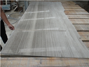 Wooden Grey Marble Slabs & Tiles,China Grey Marble