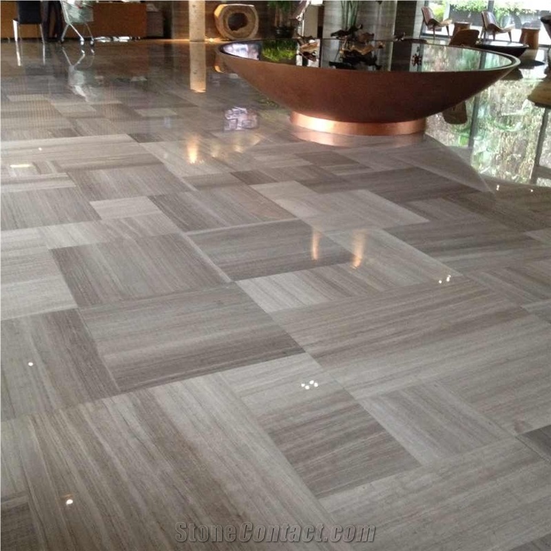 Wooden Grey Marble Slabs & Tiles,China Grey Marble
