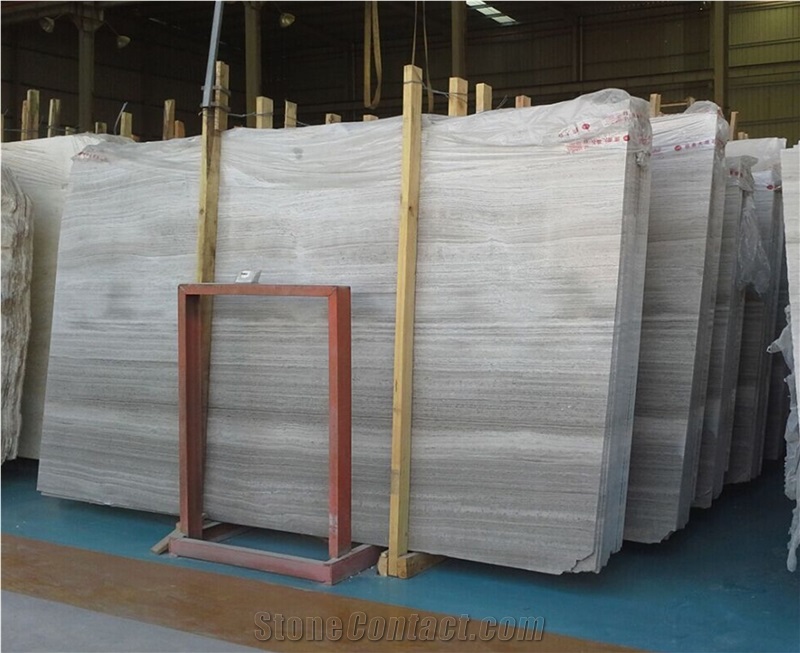 Wooden Grey Marble Slabs & Tiles,China Grey Marble