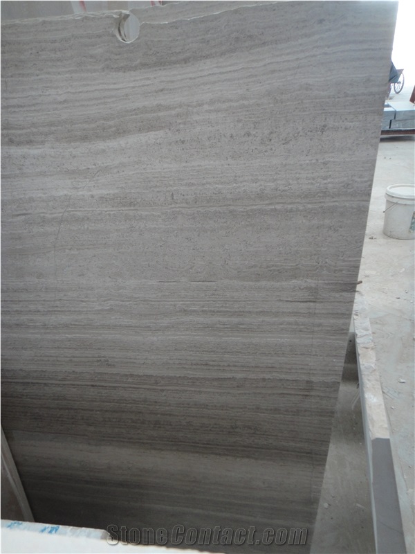 Wooden Grey Marble Slabs & Tiles,China Grey Marble