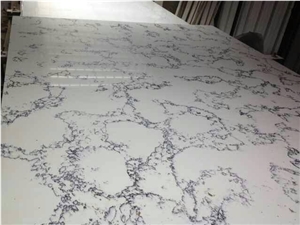The New Type Of the White with Black Wave Marble Quartz Stone Tiles,Slabs,Artificial Stone