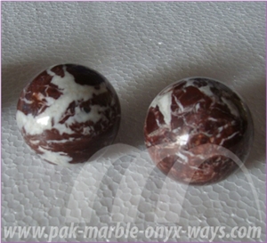 Balls Red Zebra Marble