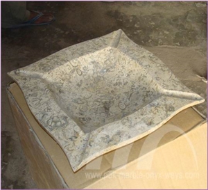 Cigar Ashtray Coral Marble
