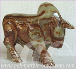 Green Pakistan Onyx Ox Artifacts & Handcrafts in Stock 8 Inch
