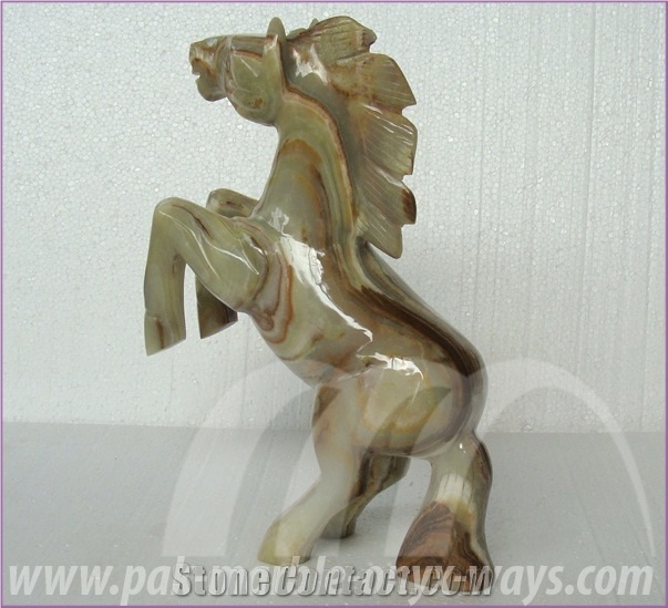 Onyx Carved Horse Artifacts