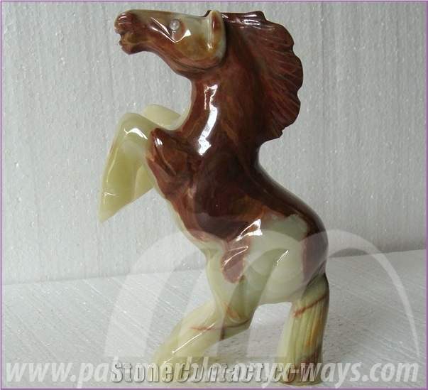 Onyx Horse Artifacts in Stock (8 Inch)