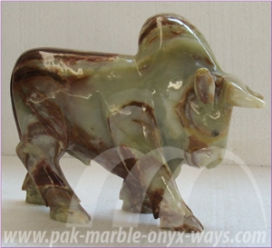 Onyx Ox Artifacts & Handcrafts Green in Stock 8 Inch