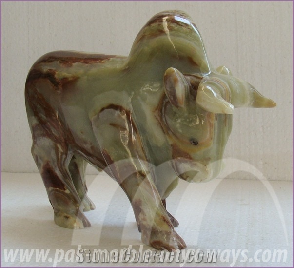 Onyx Ox Artifacts & Handcrafts Green in Stock 8 Inch
